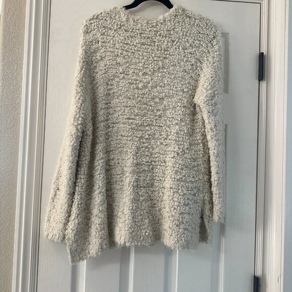 FREE PEOPLE Nubby Cream Super Soft Cardigan Sweater Size Small - Picture 5 of 9